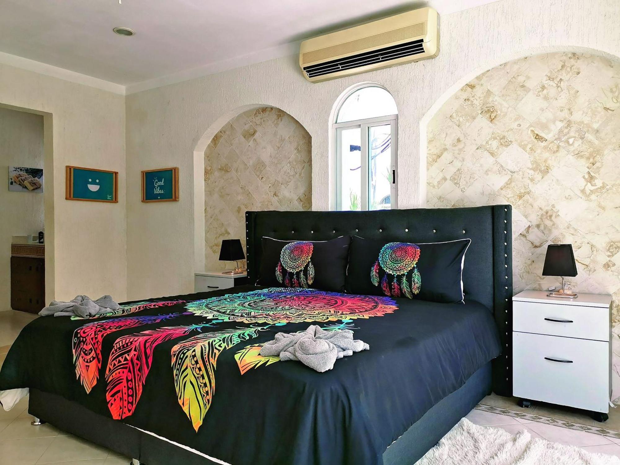 Beautiful & Cozy Near Beach Apartment Pool & Kingsize Bed Κανκούν Δωμάτιο φωτογραφία